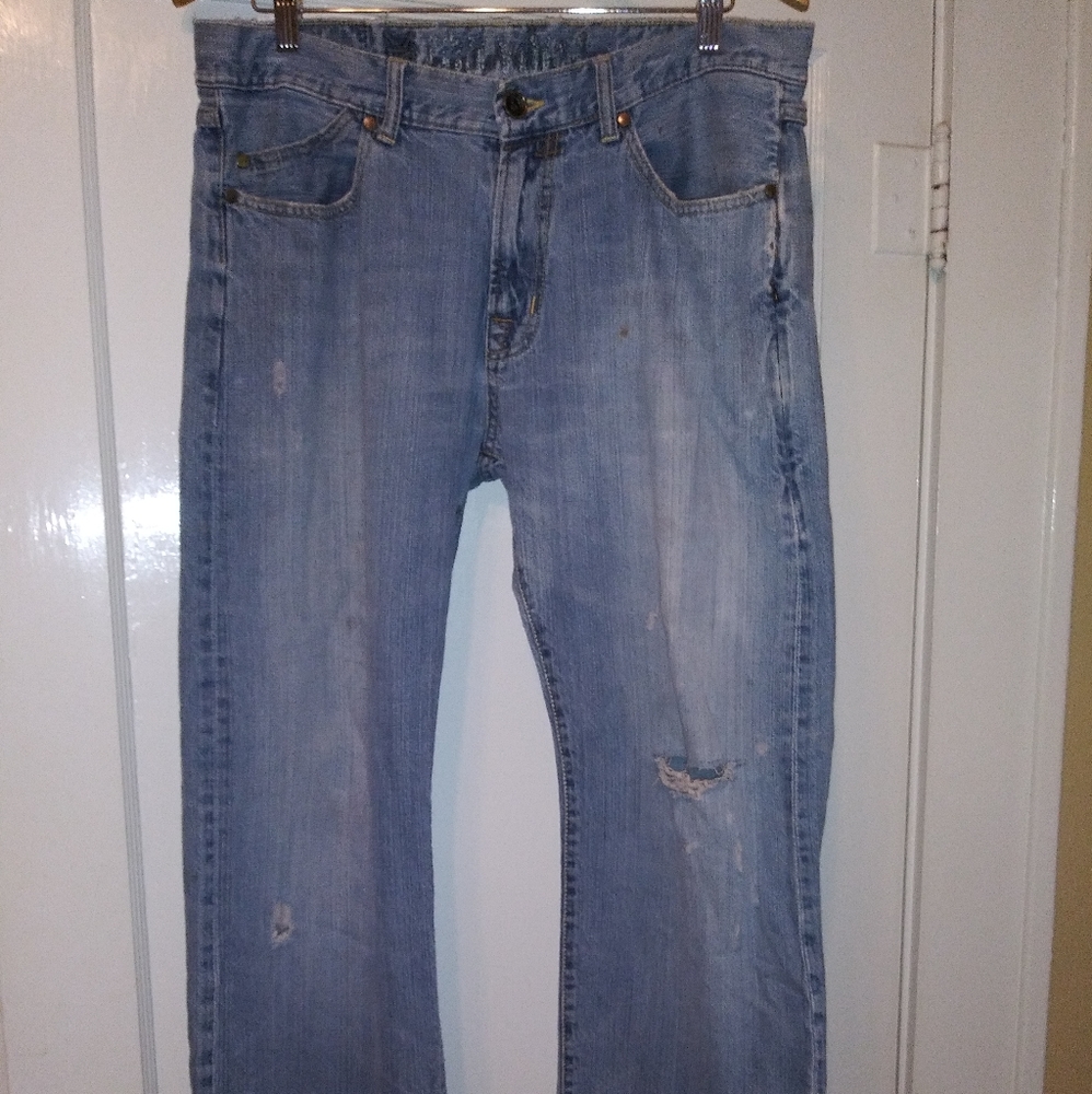 Mens Zoo York Straight Leg Blue Jeans size 34X32